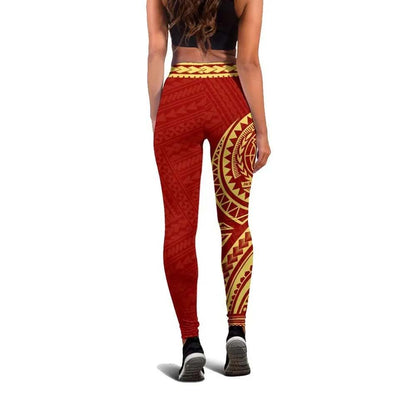 Neo Samoa Polynesian Legging (Red)