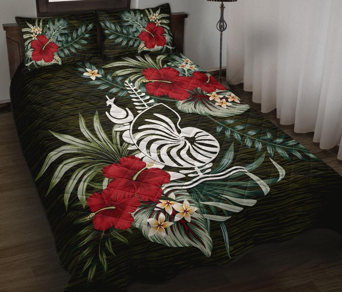 New Caledonia Polynesian Quilt Bed Set - Special Hibiscus