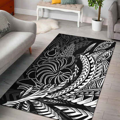 New Caledonia Area Rug - Coat of Arms Wings Style