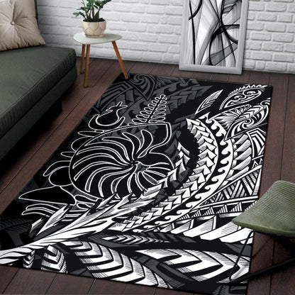 New Caledonia Area Rug - Coat of Arms Wings Style