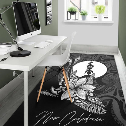 New Caledonia Area Rug - Fish With Plumeria Flowers Style