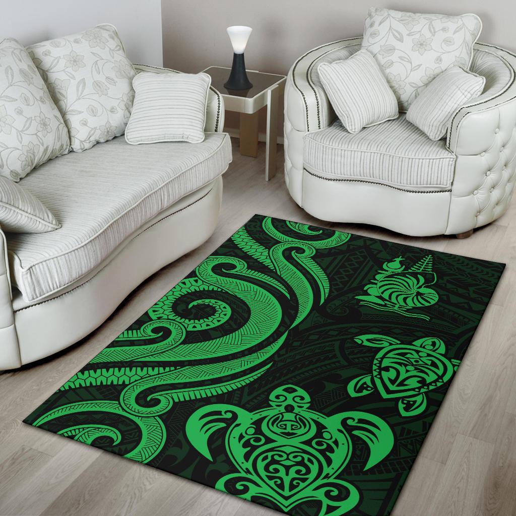 New Caledonia Area Rug - Green Tentacle Turtle