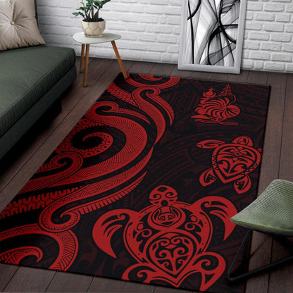 New Caledonia Area Rug - Red Tentacle Turtle
