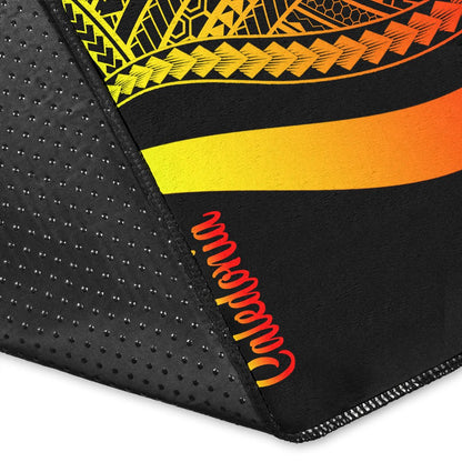 New Caledonia Area Rug - Reggae Polynesian Tentacle Tribal Pattern