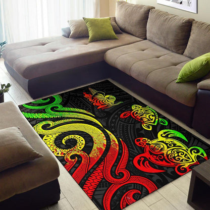 New Caledonia Area Rug - Reggae Tentacle Turtle