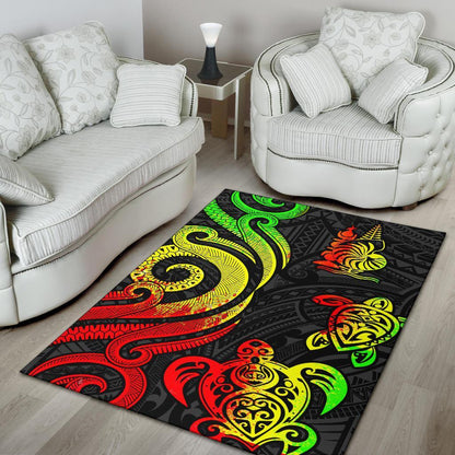 New Caledonia Area Rug - Reggae Tentacle Turtle