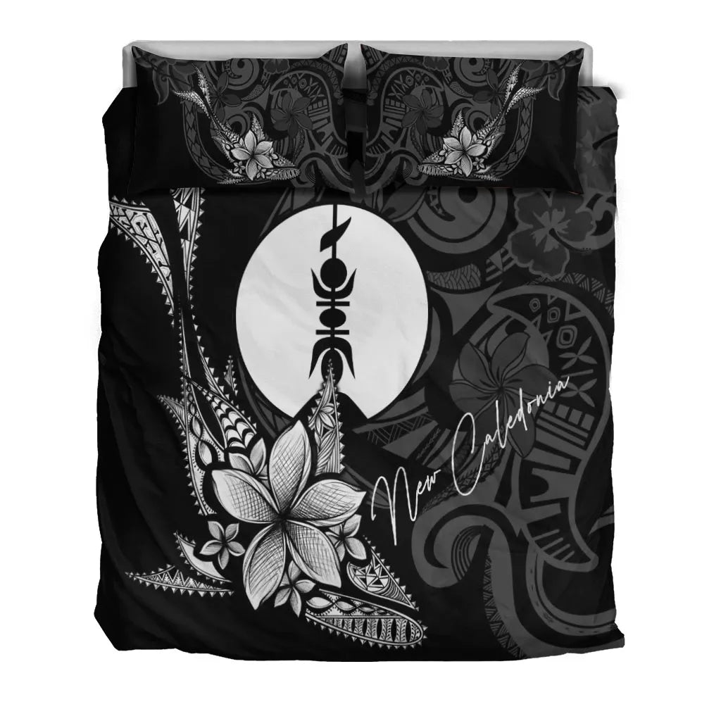 New Caledonia Bedding Set - Fish With Plumeria Flowers Style