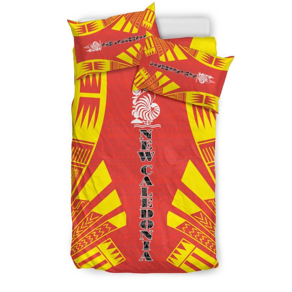 New Caledonia Duvet Cover Set - Polynesian Tattoo Flag