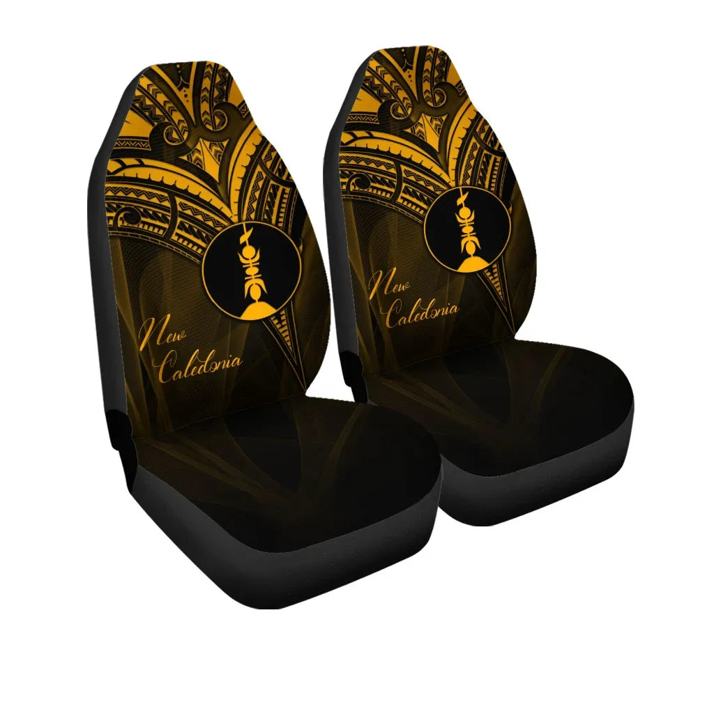 New Caledonia Car Seat Cover - Gold Color Cross Style