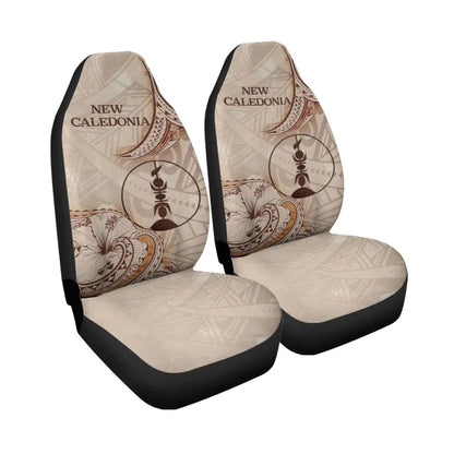 New Caledonia Car Seat Cover - Hibiscus Flowers Vintage Style