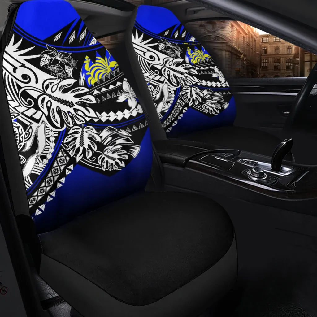 New Caledonia Car Seat Cover - The Flow OF Ocean Blue Color