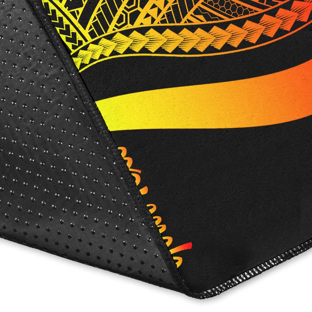 New Caledonia Custom Personalised Area Rug - Reggae Polynesian Tentacle Tribal Pattern