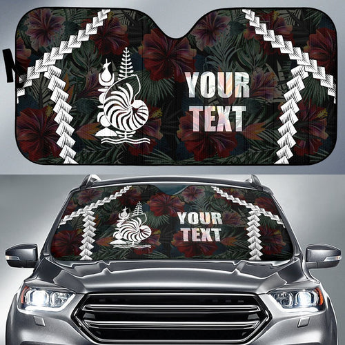New Caledonia Custom Personalised Auto Sun Shades - Chain Polynesian
