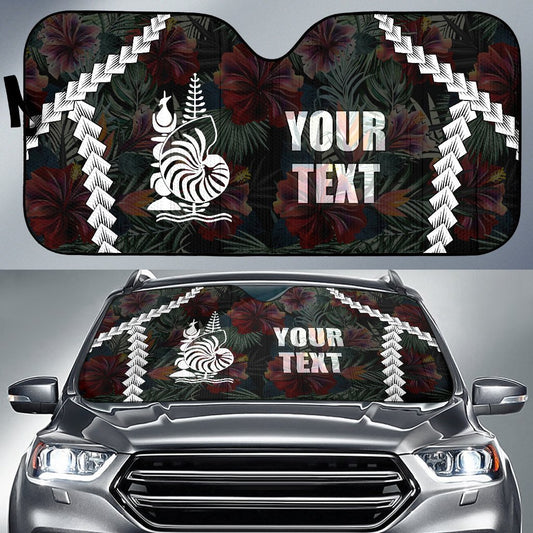 New Caledonia Custom Personalised Auto Sun Shades - Chain Polynesian