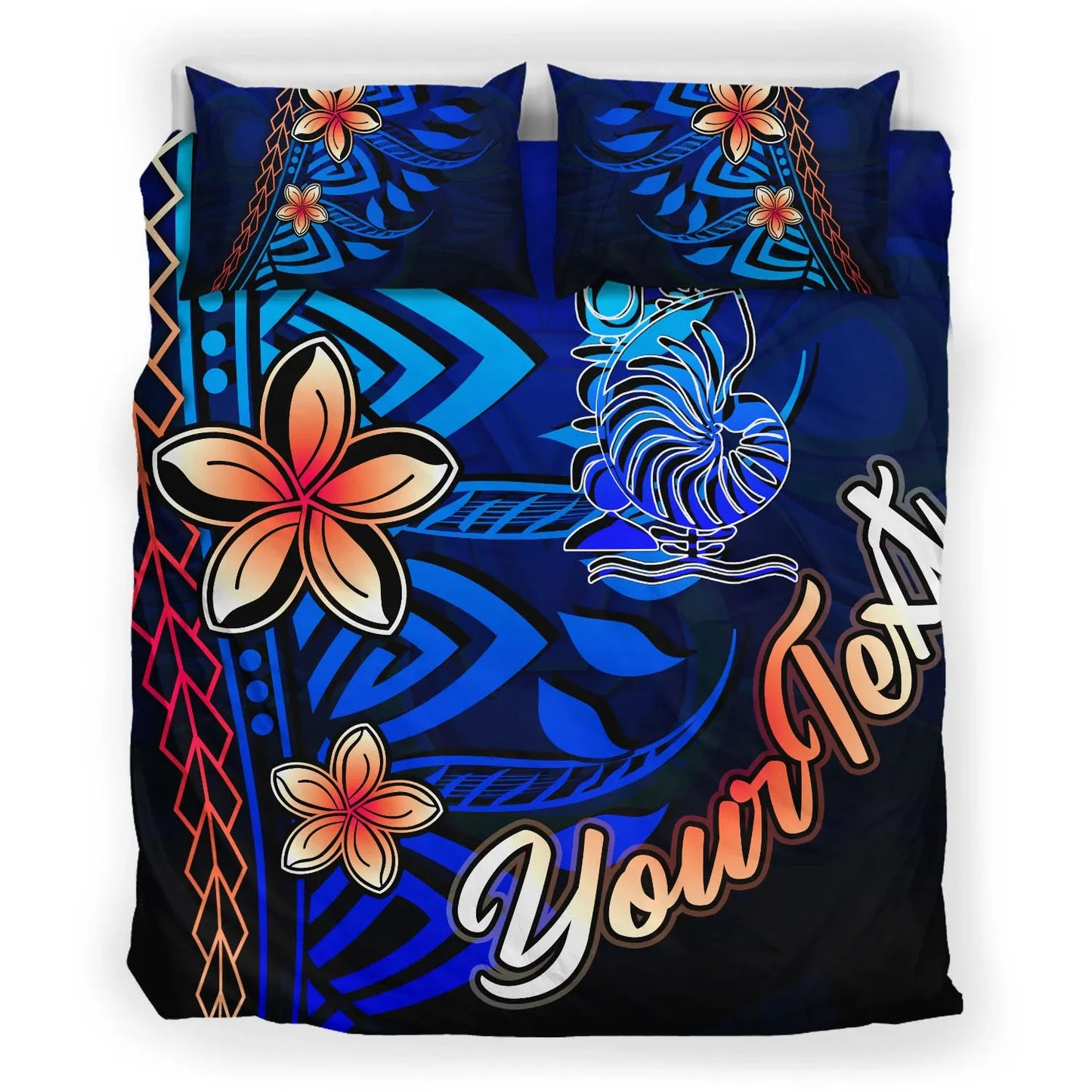 New Caledonia Custom Personalised Bedding Set - Vintage Tribal Mountain