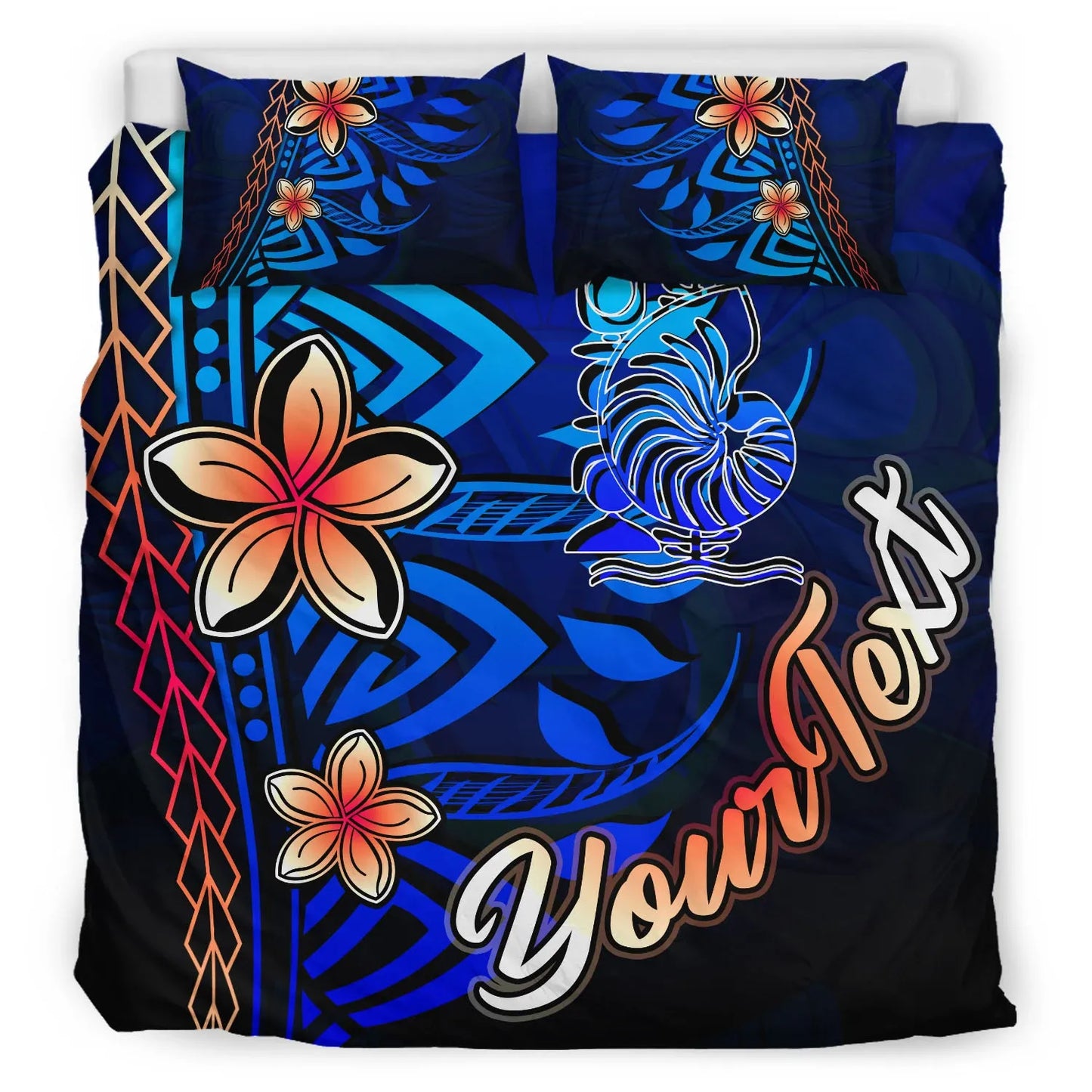 New Caledonia Custom Personalised Bedding Set - Vintage Tribal Mountain