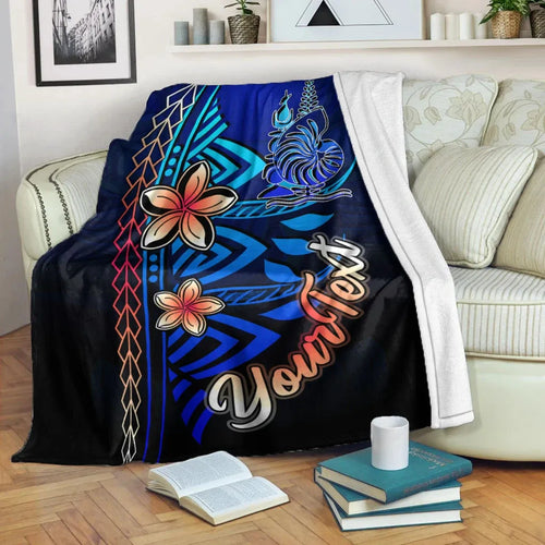 New Caledonia Custom Personalised Premium Blanket - Vintage Tribal Mountain