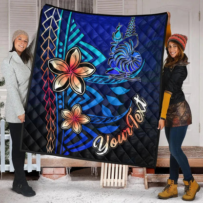 New Caledonia Custom Personalised Premium Quilt - Vintage Tribal Mountain