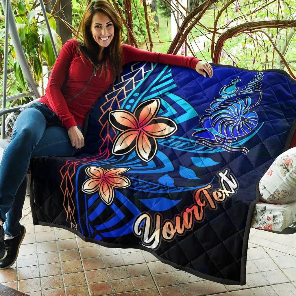 New Caledonia Custom Personalised Premium Quilt - Vintage Tribal Mountain