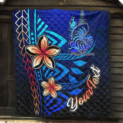 New Caledonia Custom Personalised Premium Quilt - Vintage Tribal Mountain