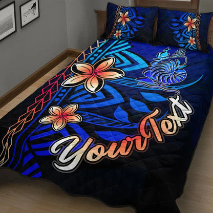 New Caledonia Custom Personalised Quilt Bed Set - Vintage Tribal Mountain