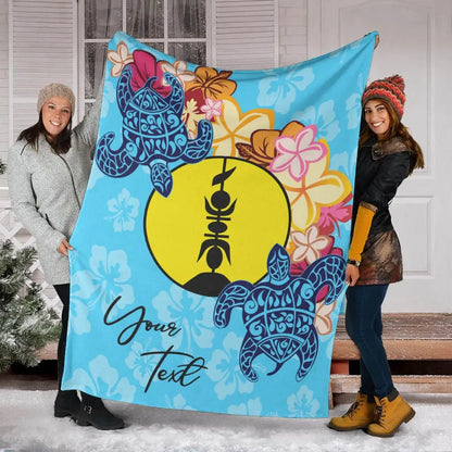 New Caledonia Custom Personalised Premium Blanket - Tropical Style