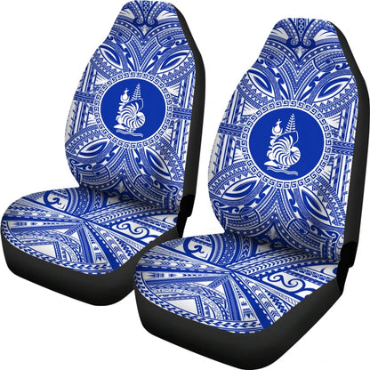 New Caledonia Car Seat Cover - New Caledonia Coat Of Arms Polynesian Flag Color