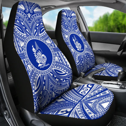 New Caledonia Car Seat Cover - New Caledonia Coat Of Arms Polynesian Flag Color