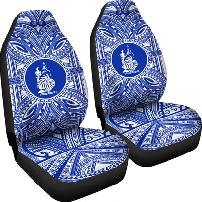 New Caledonia Car Seat Cover - New Caledonia Coat Of Arms Polynesian Flag Color