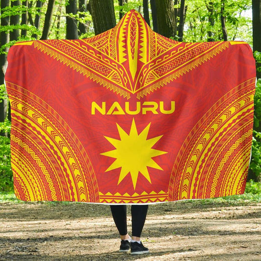 New Caledonia Flag Polynesian Chief Hooded Blanket