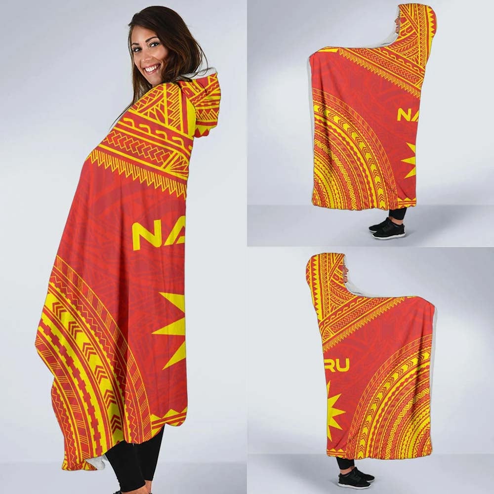 New Caledonia Flag Polynesian Chief Hooded Blanket
