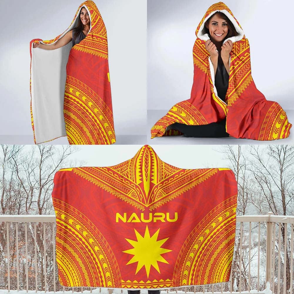 New Caledonia Flag Polynesian Chief Hooded Blanket
