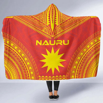 New Caledonia Flag Polynesian Chief Hooded Blanket