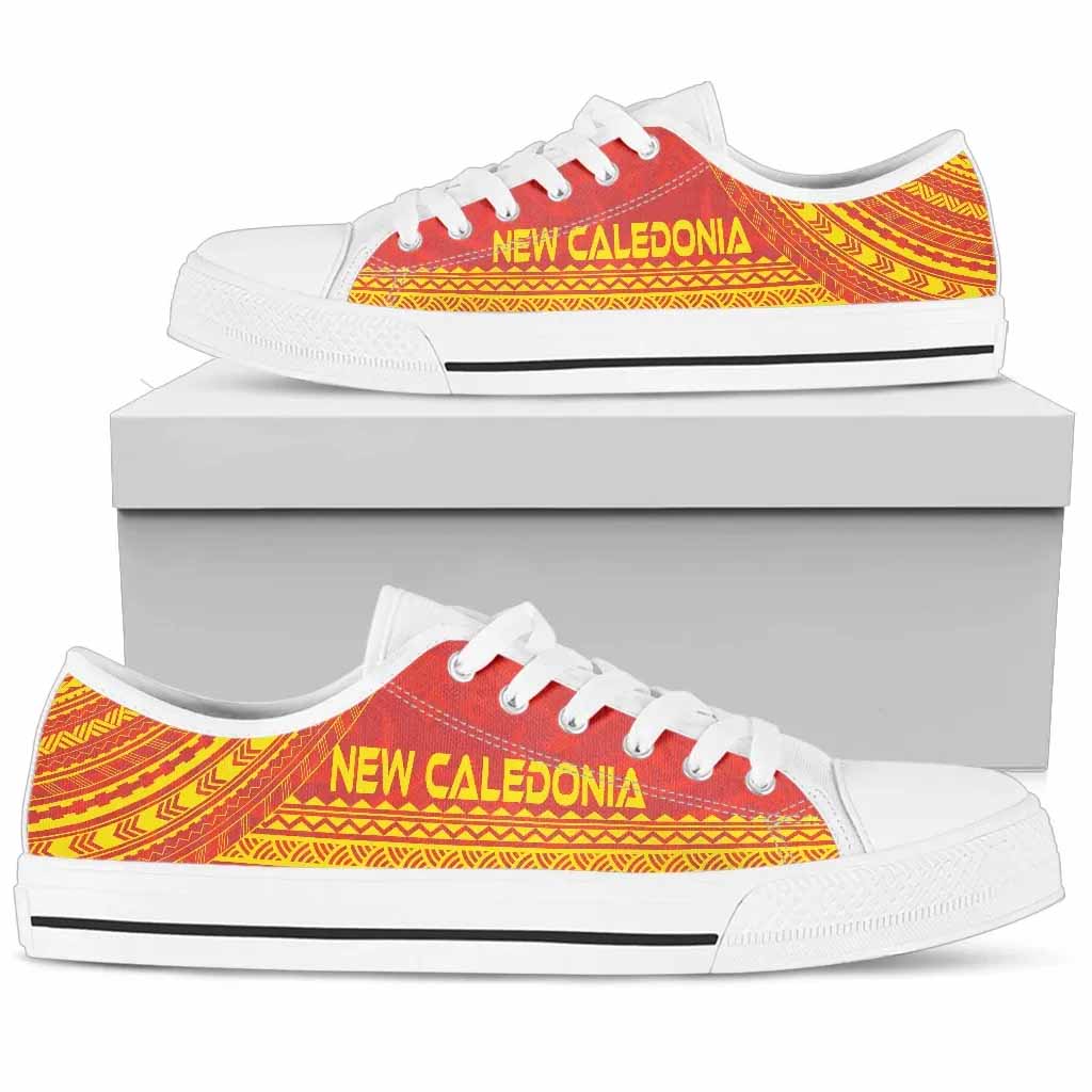 New Caledonia Low Top Shoes - Polynesian Flag Chief Version