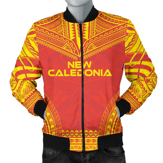 New Caledonia Flag Polynesian Chief Bomber Jacket