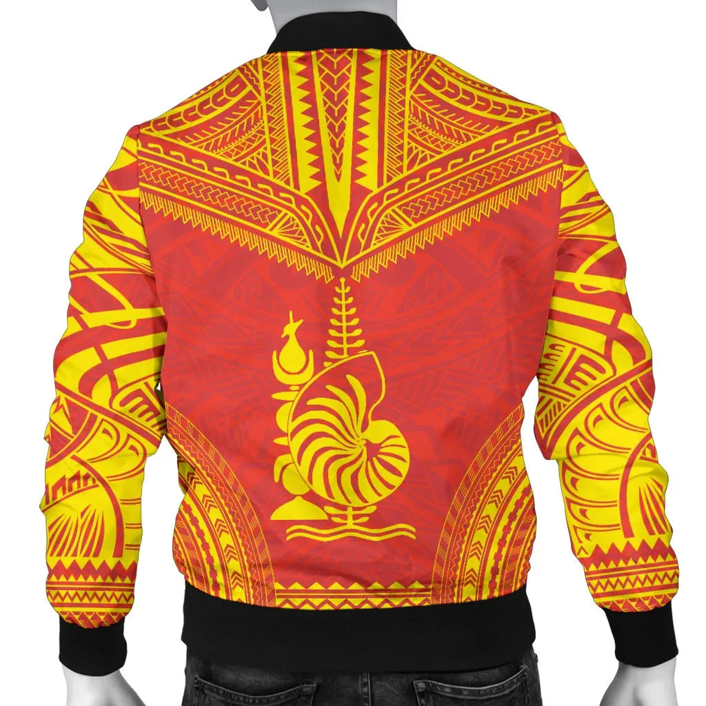 New Caledonia Flag Polynesian Chief Bomber Jacket