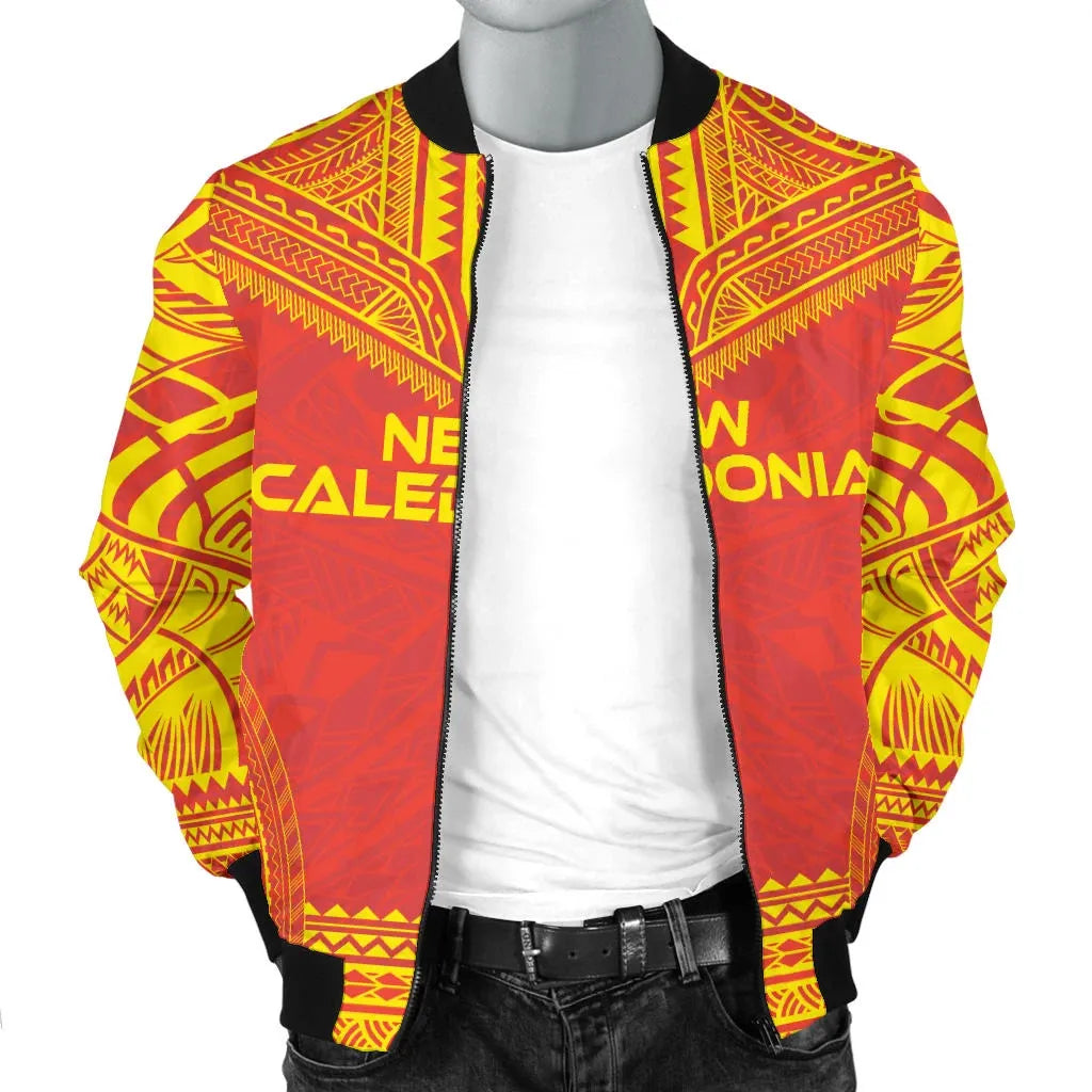 New Caledonia Flag Polynesian Chief Bomber Jacket