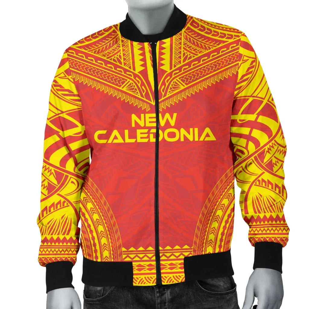New Caledonia Flag Polynesian Chief Bomber Jacket