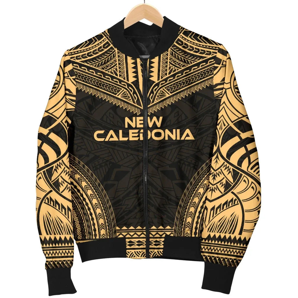 New Caledonia Polynesian Chief Bomber Jacket - Gold Version