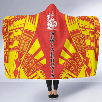 New Caledonia Hooded Blanket - Polynesian Tattoo Flag