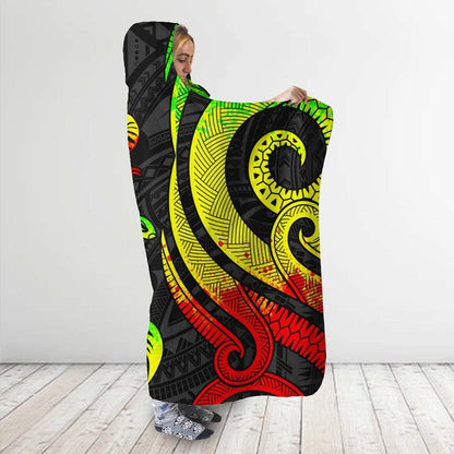 New Caledonia Hooded Blanket - Reggae Tentacle Turtle