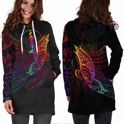 New Caledonia Hoodie Dress - Butterfly Polynesian Style
