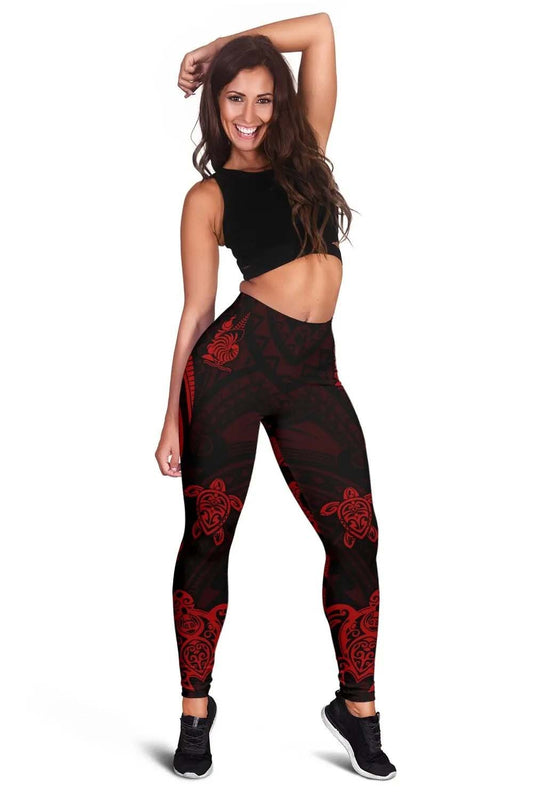 New Caledonia Legging - Red Tentacle Turtle