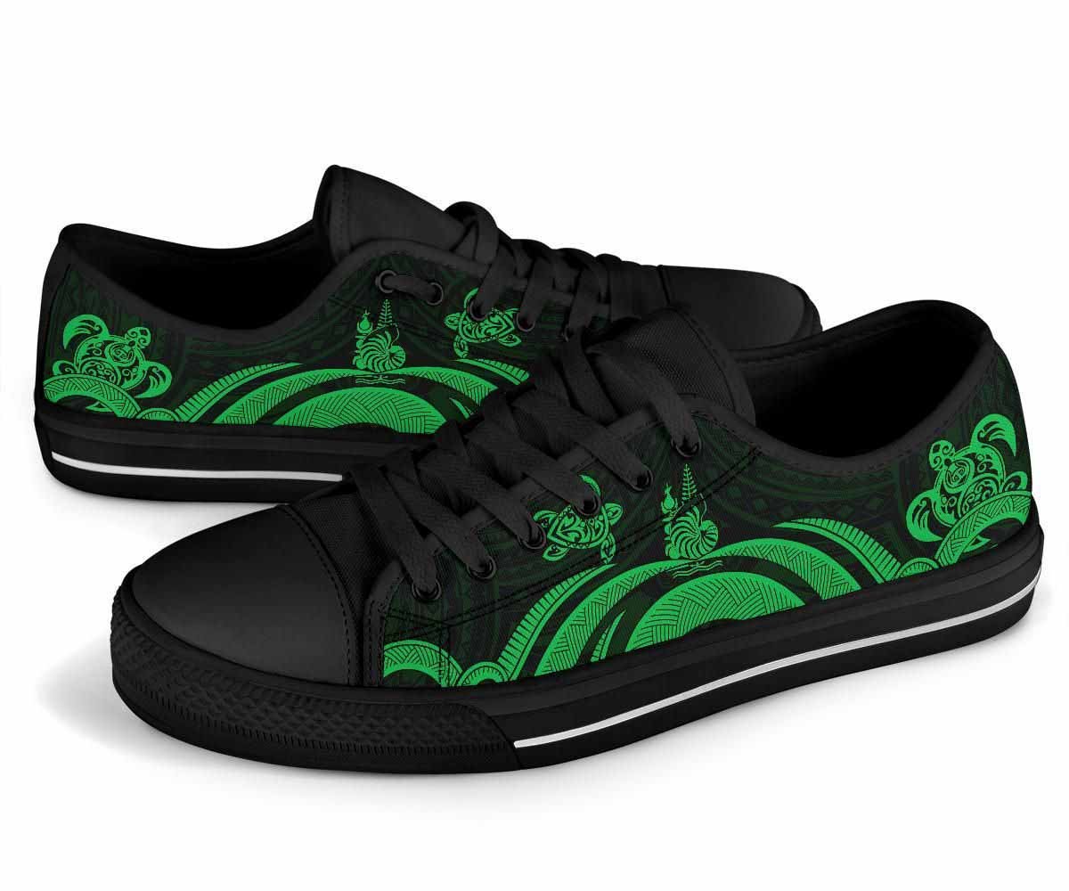 New Caledonia Low Top Canvas Shoes - Green Tentacle Turtle