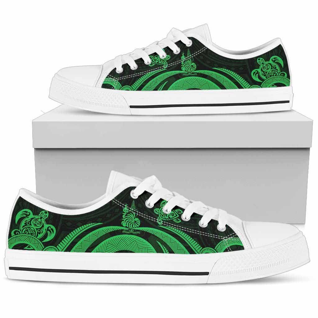 New Caledonia Low Top Canvas Shoes - Green Tentacle Turtle