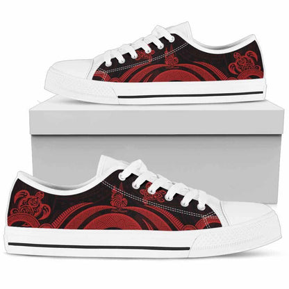 New Caledonia Low Top Canvas Shoes - Red Tentacle Turtle