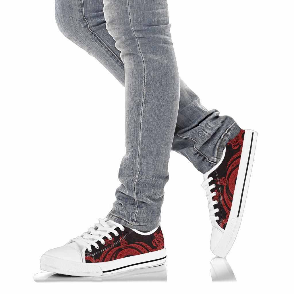 New Caledonia Low Top Canvas Shoes - Red Tentacle Turtle
