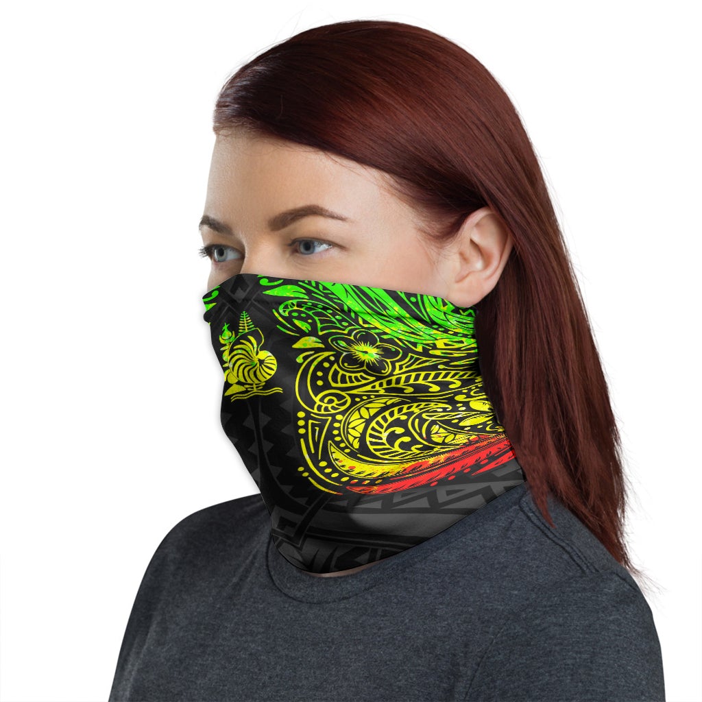 New Caledonia Neck Gaiter - Floral Tattoo Reggae
