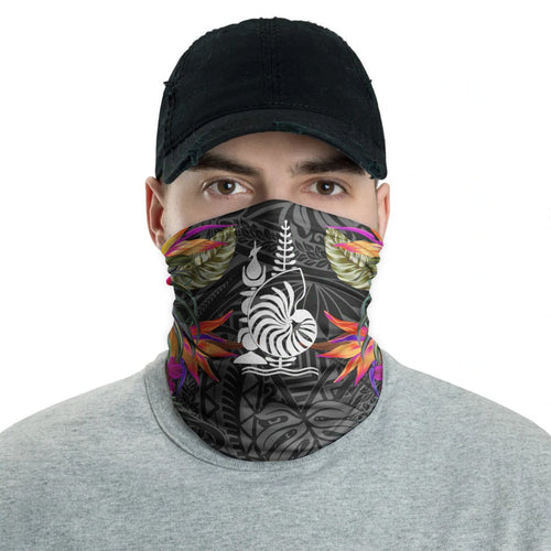 New Caledonia Neck Gaiter - Hibiscus Polynesian Pattern