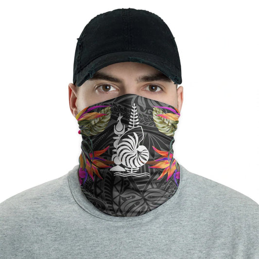 New Caledonia Neck Gaiter - Hibiscus Polynesian Pattern